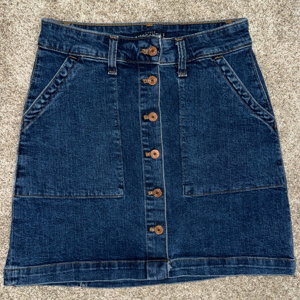 J.Crew Mercantile denim skirt sz 00